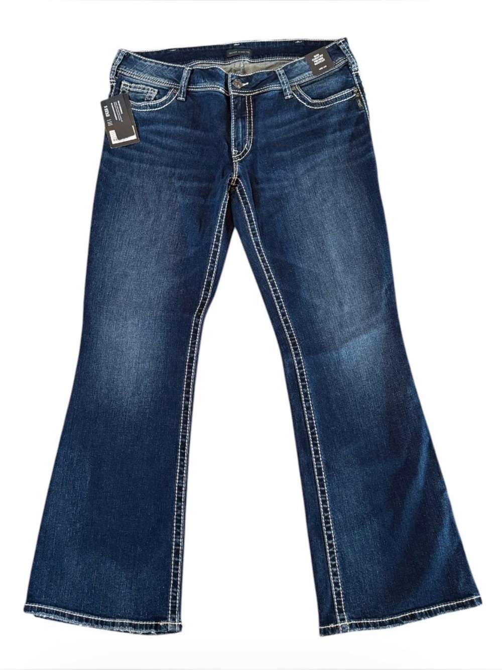 NWT Silver Jeans Suki Curvy Mid Rise Bootcut Jeans 36x32